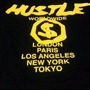 Black and yellow t shirt